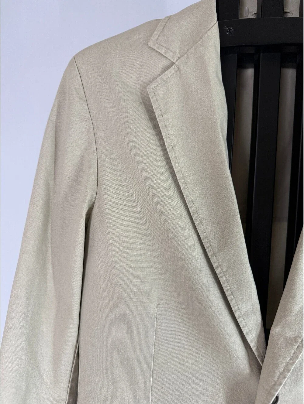 L.L.Bean Sport Coat Blazer Men's 40R Khaki Tan 100% Cotton Casual Jacket